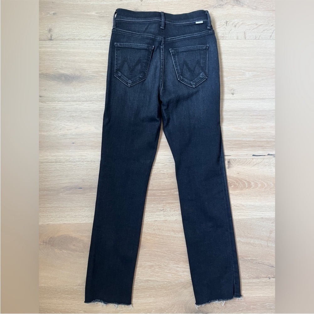 MOTHER Jeans HIGH WAISTED RASCAL ANKLESNIPPET  Thunder Road Raw Hem Sz 25 *P25